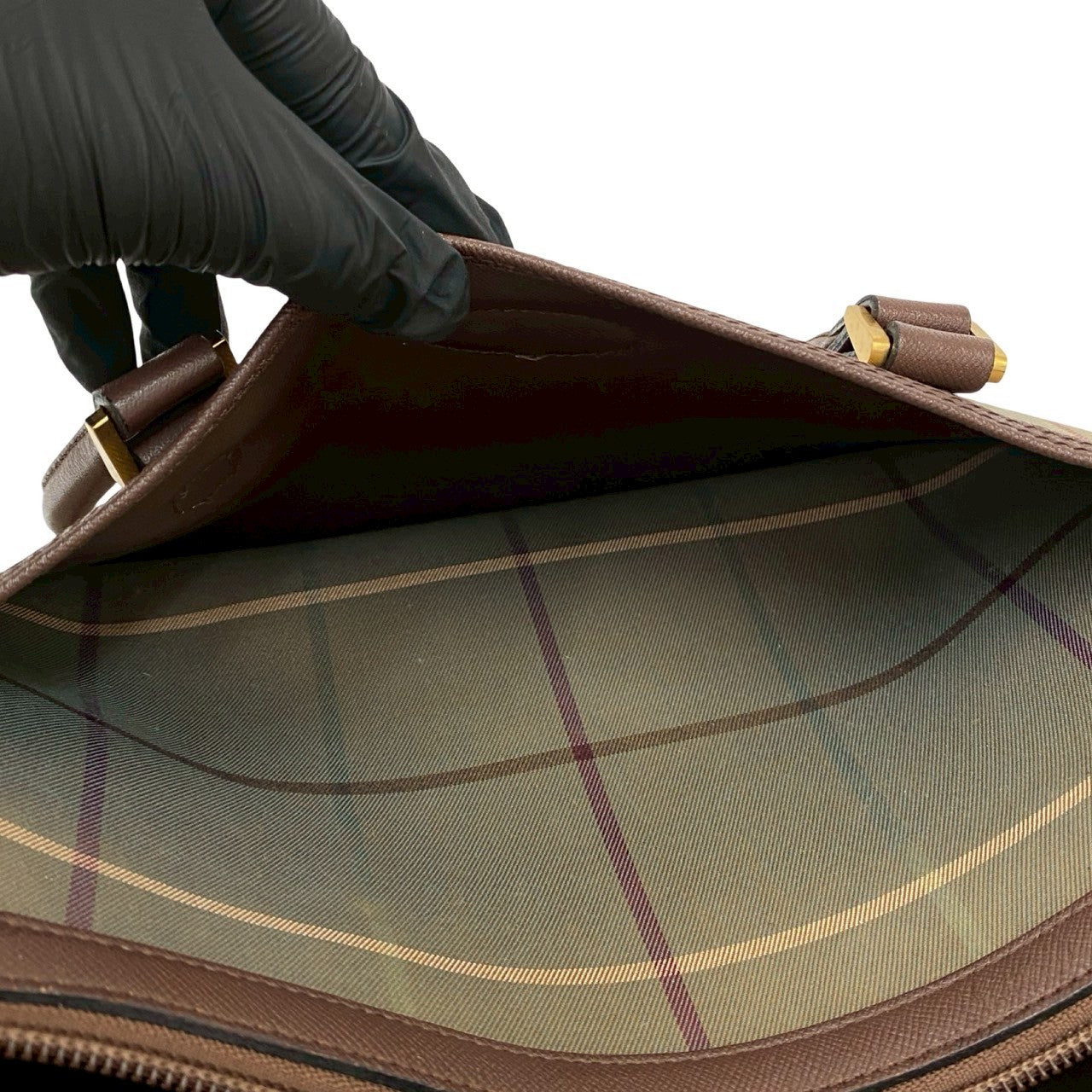 Burberrys Canvas Leather Handbag - Image 2