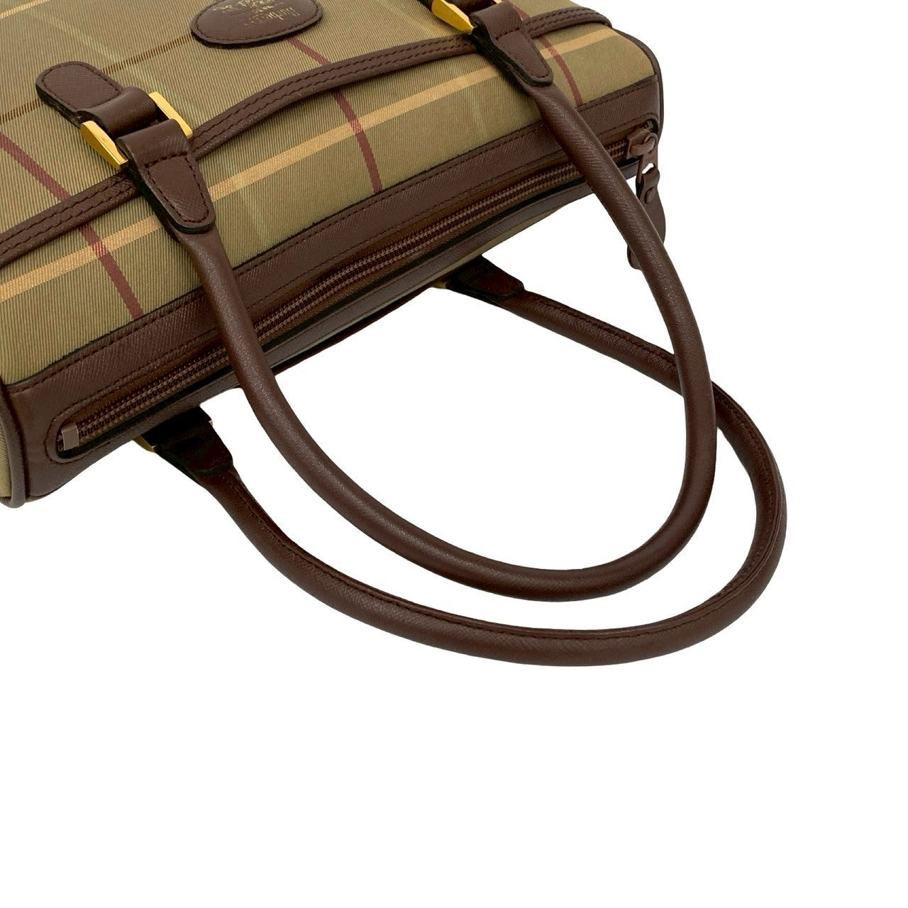 Burberrys Canvas Leather Handbag - Image 8