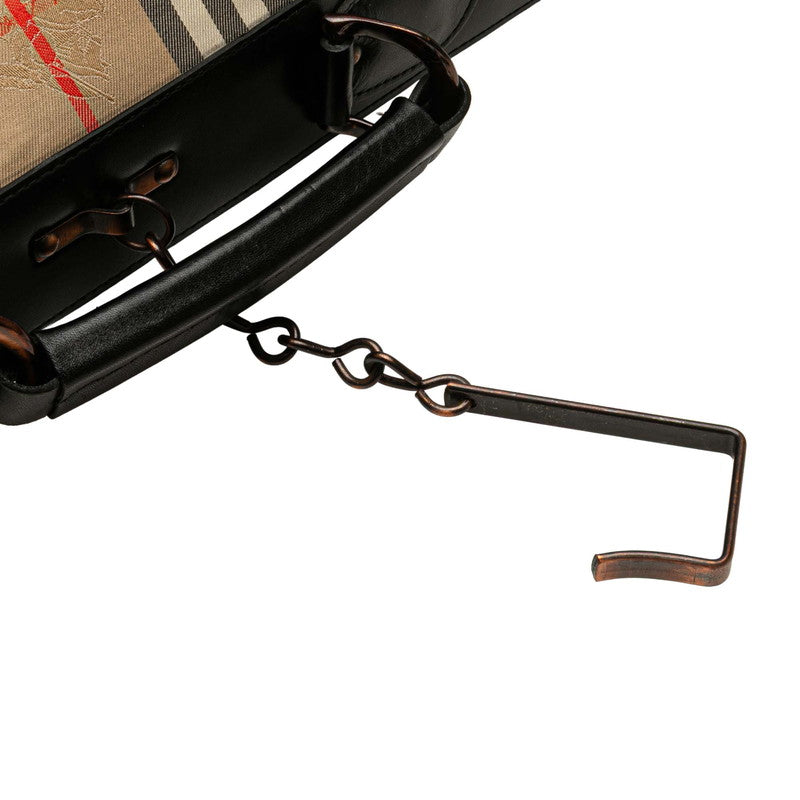 Burberry Nova Check Shadow Horse Canvas Leather Garment Case - Image 11