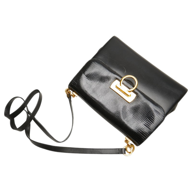 Salvatore Ferragamo Gancini Leather Shoulder Bag - Image 18