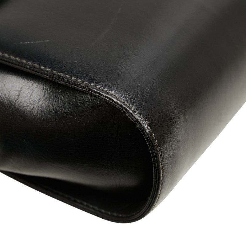 Salvatore Ferragamo Gancini Leather Shoulder Bag - Image 19