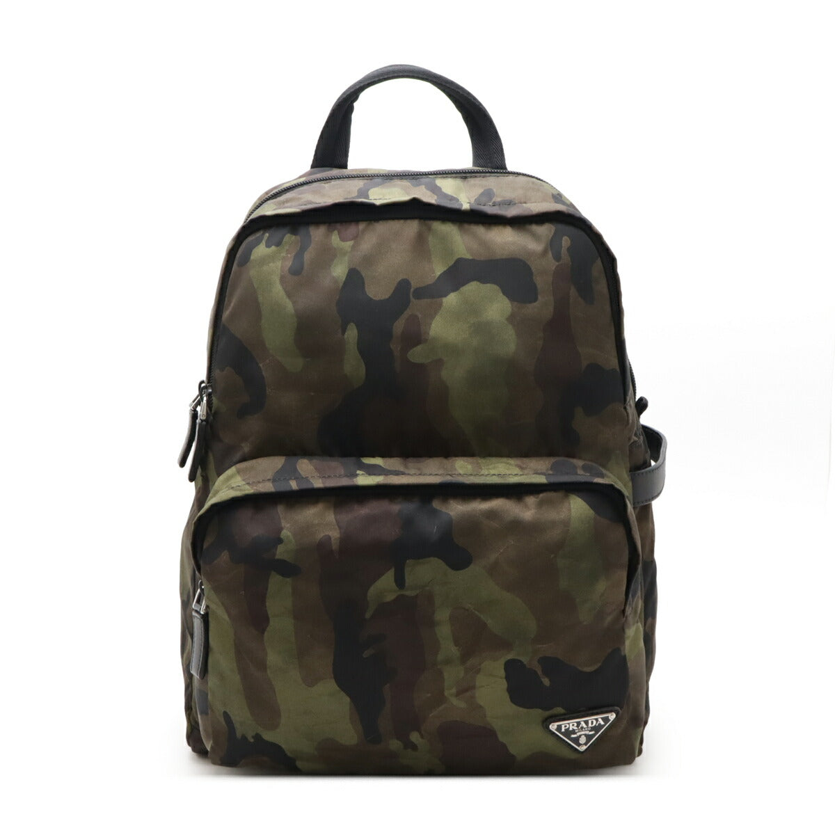Prada Nylon Triangle Logo Backpack VZ0051 Camouflage