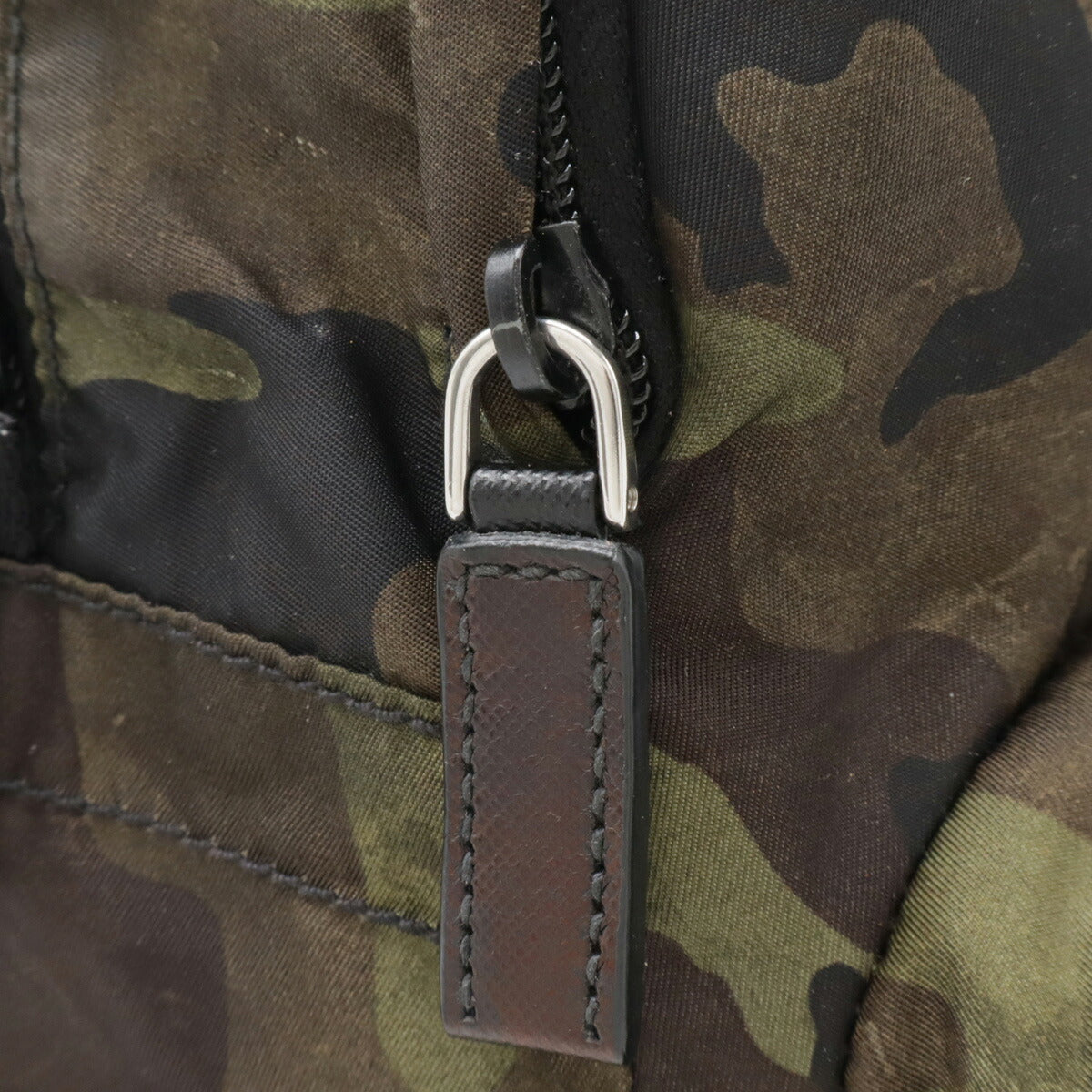 Prada Nylon Triangle Logo Backpack VZ0051 Camouflage - Image 6