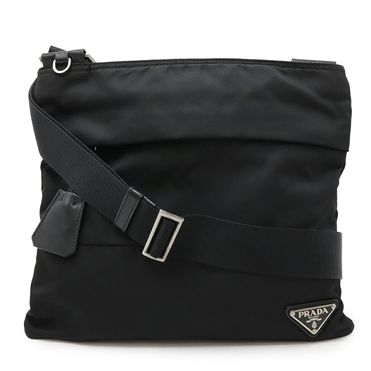 Prada BT0741 Nylon Leather Shoulder Bag