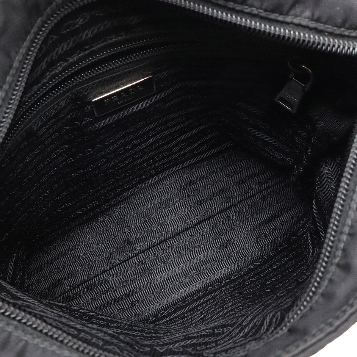 Prada BT0741 Nylon Leather Shoulder Bag - Image 6