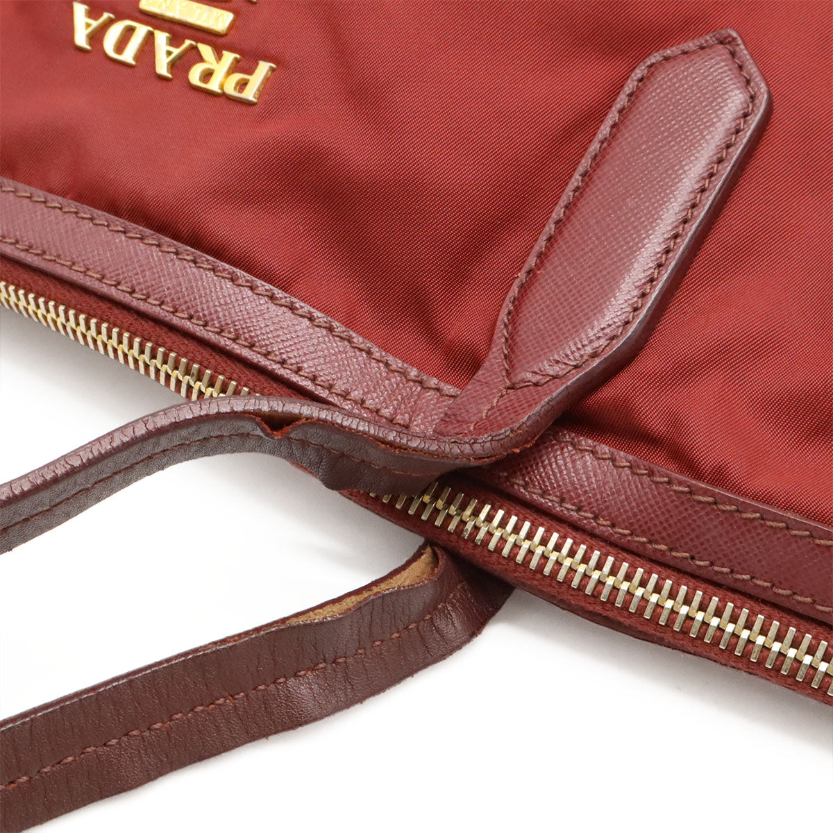 Prada 2way Nylon Leather Tote Bag - Image 5