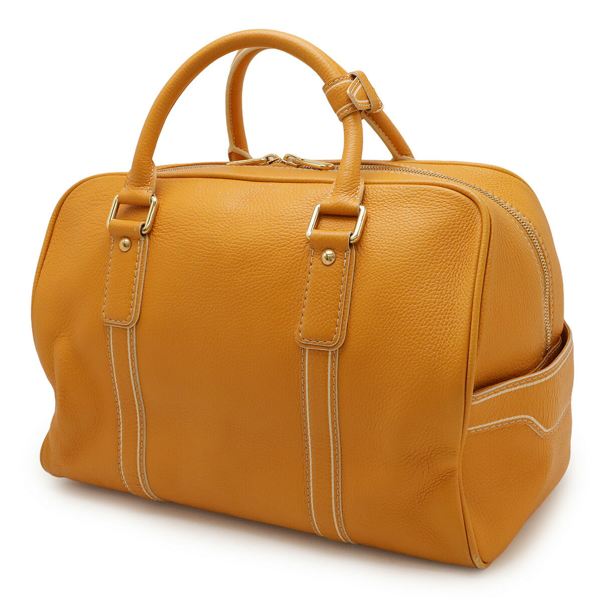 Louis Vuitton Tobaco Leather Travel Bag - Image 2