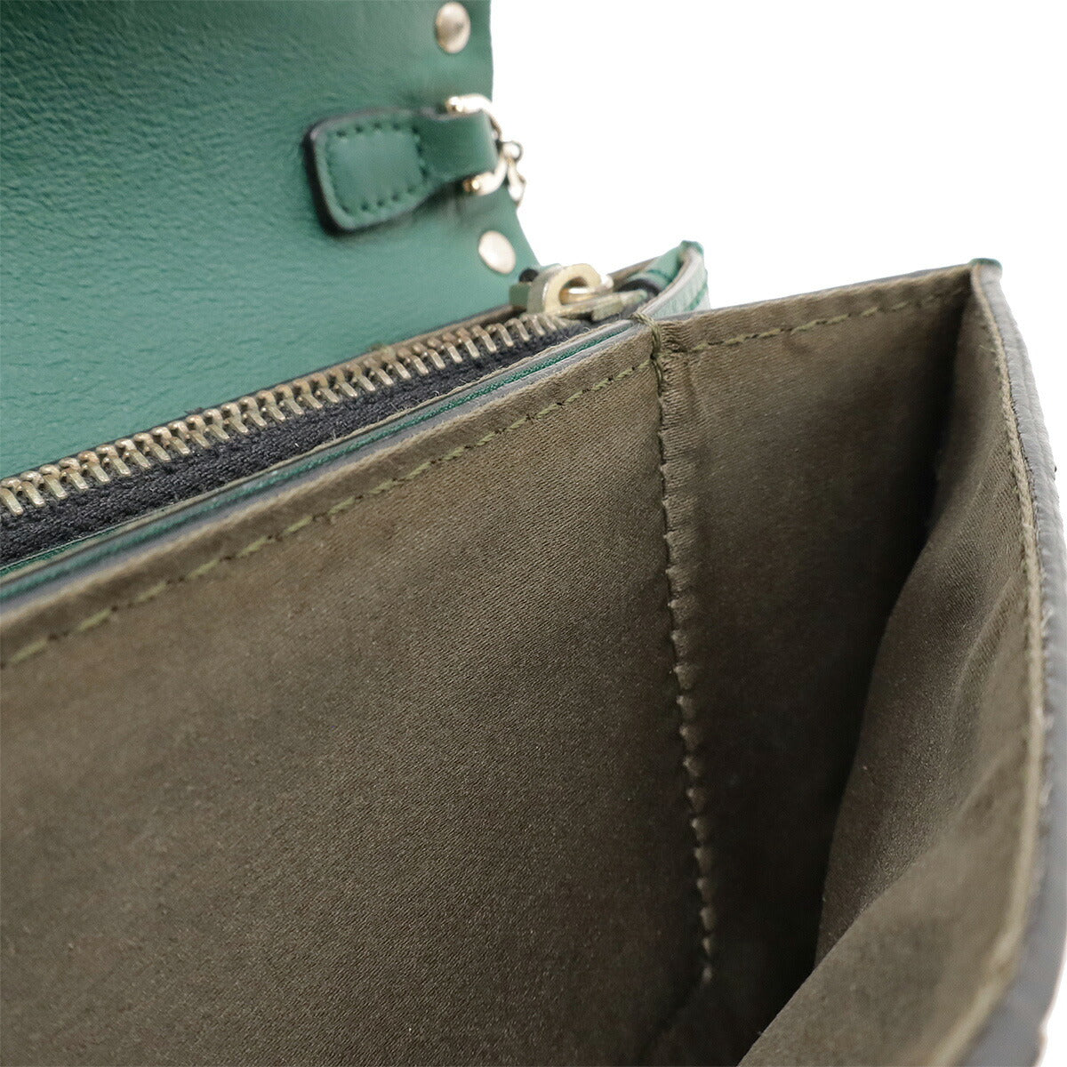 Valentino Garavani Rockstuds Leather Canvas Shoulder Bag - Image 7