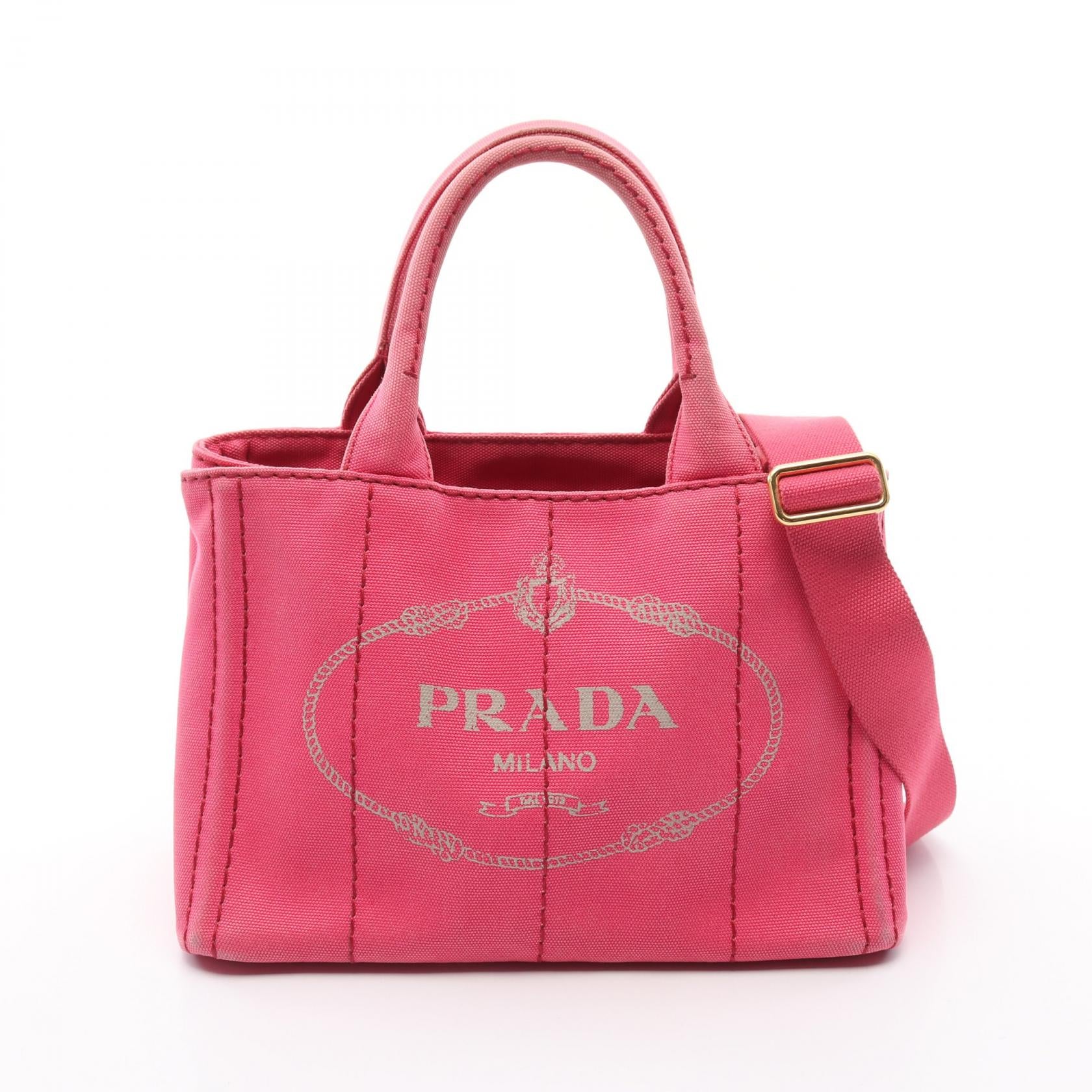 Prada Canapa Canvas Tote Bag