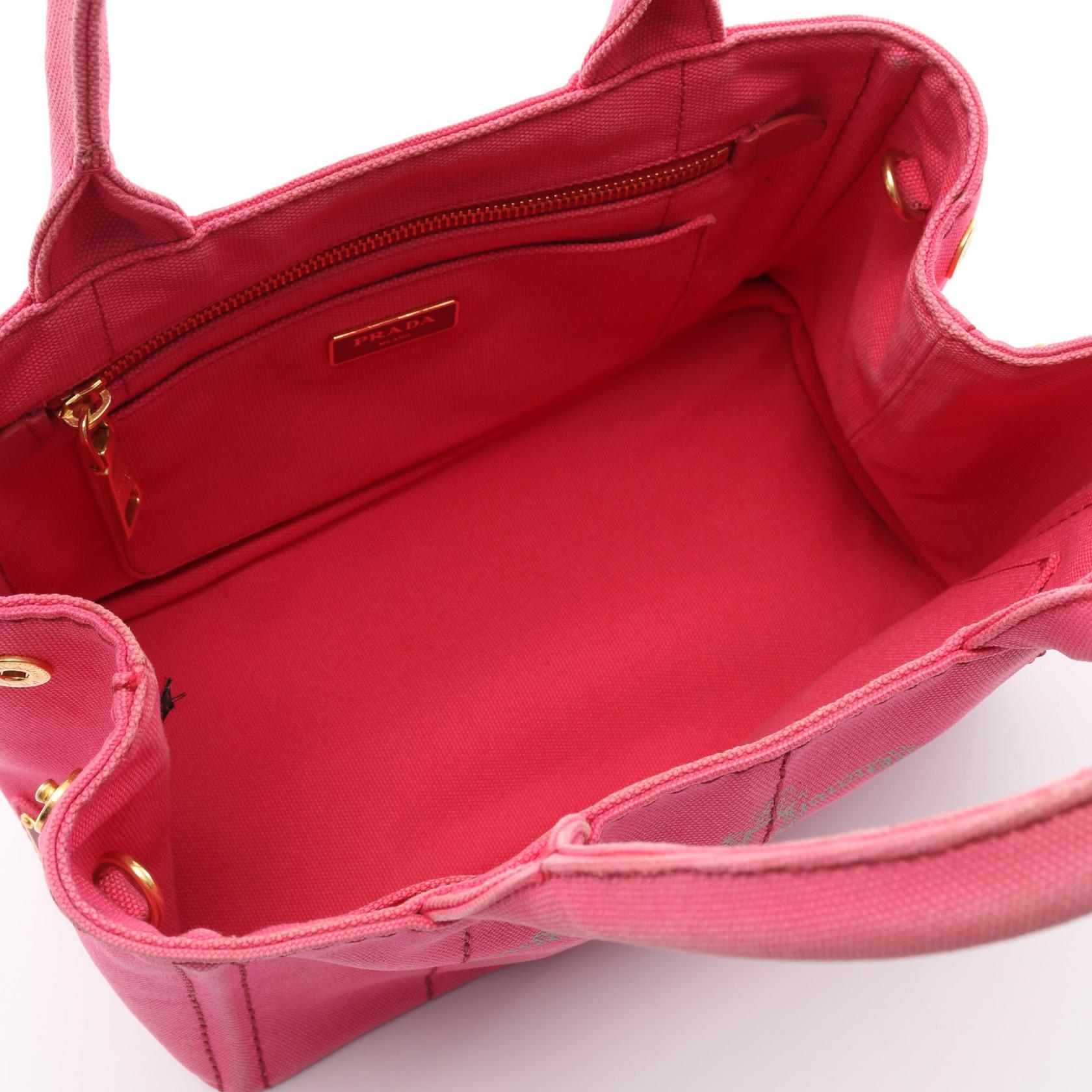 Prada Canapa Canvas Tote Bag - Image 4