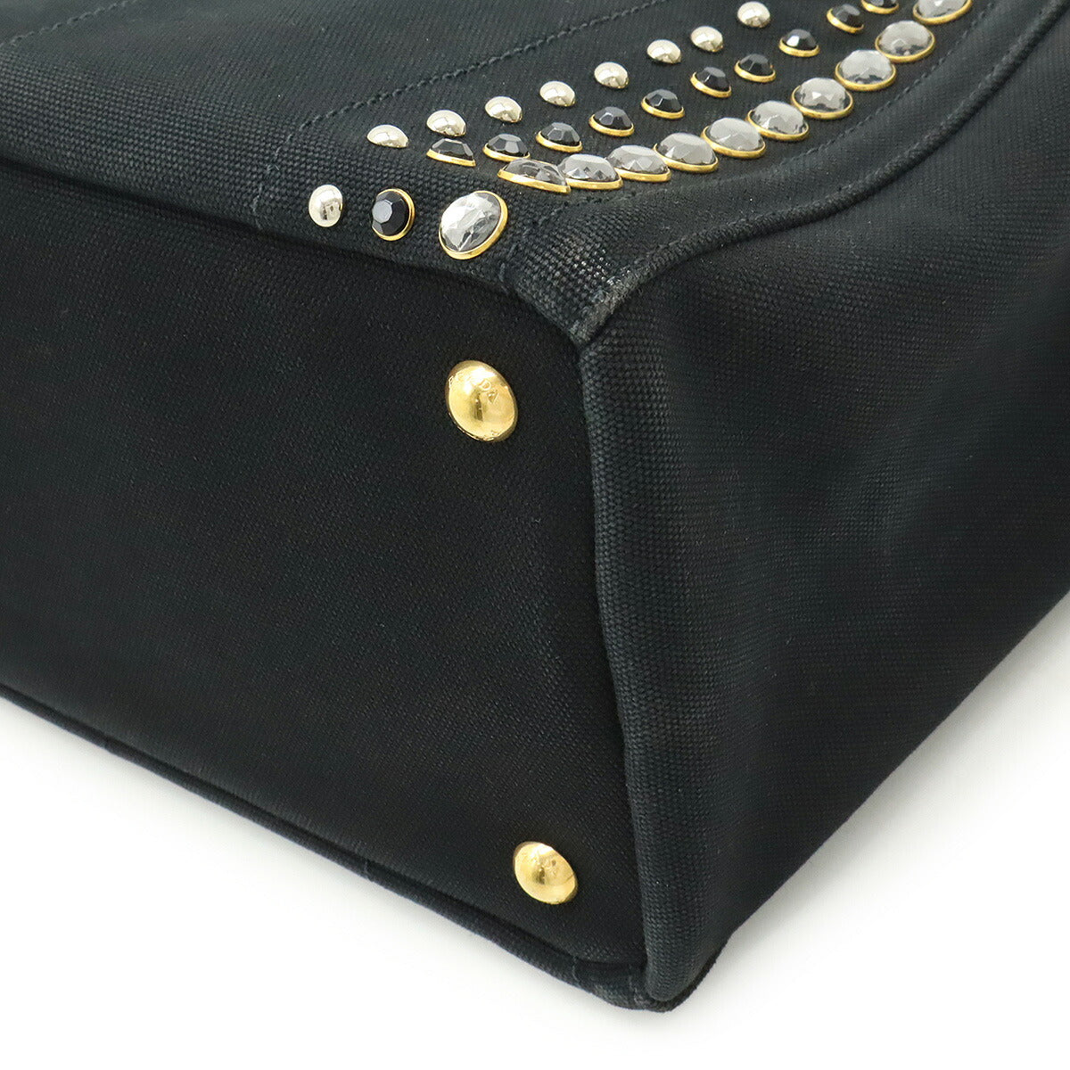 Prada Canapa Canvas Tote Bag - Image 13
