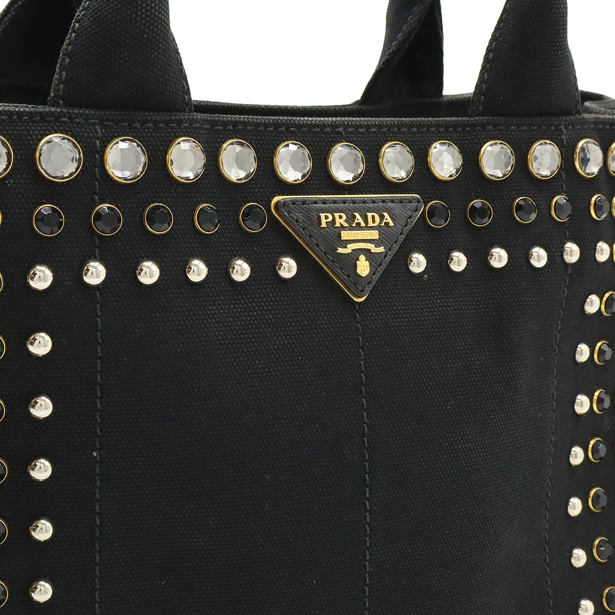 Prada Canapa Canvas Tote Bag - Image 16