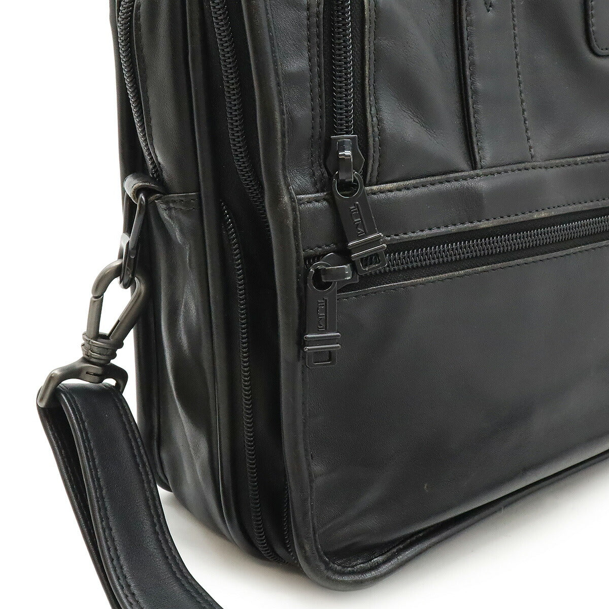 Tumi Leather 2way Briefcase - Image 6