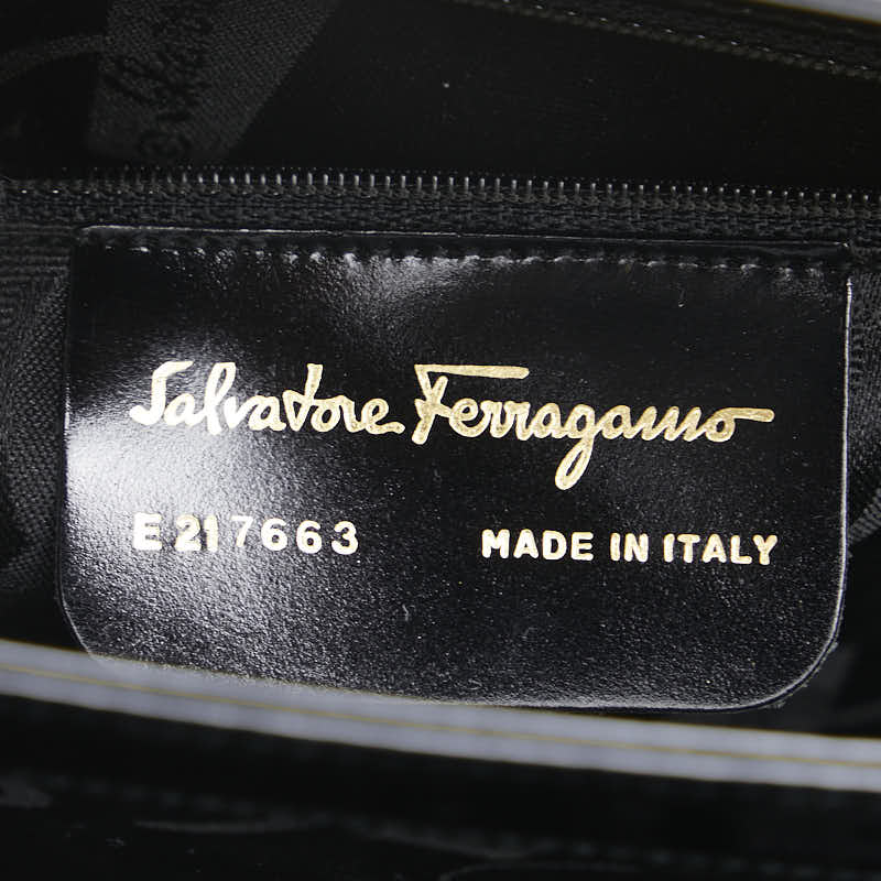 Salvatore Ferragamo Gancini Leather Shoulder Bag - Image 28
