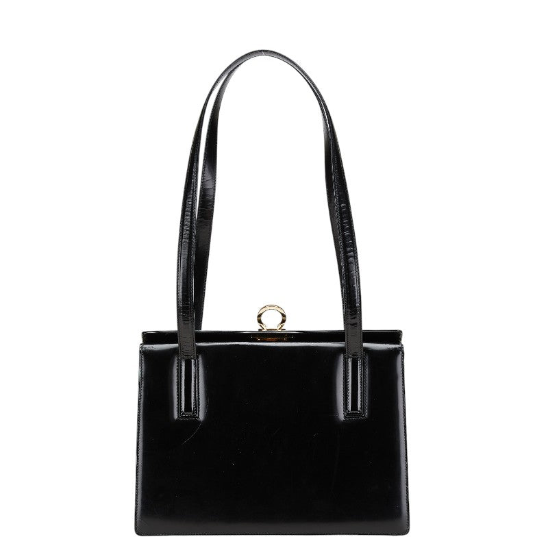 Salvatore Ferragamo Gancini Leather Shoulder Bag - Image 24