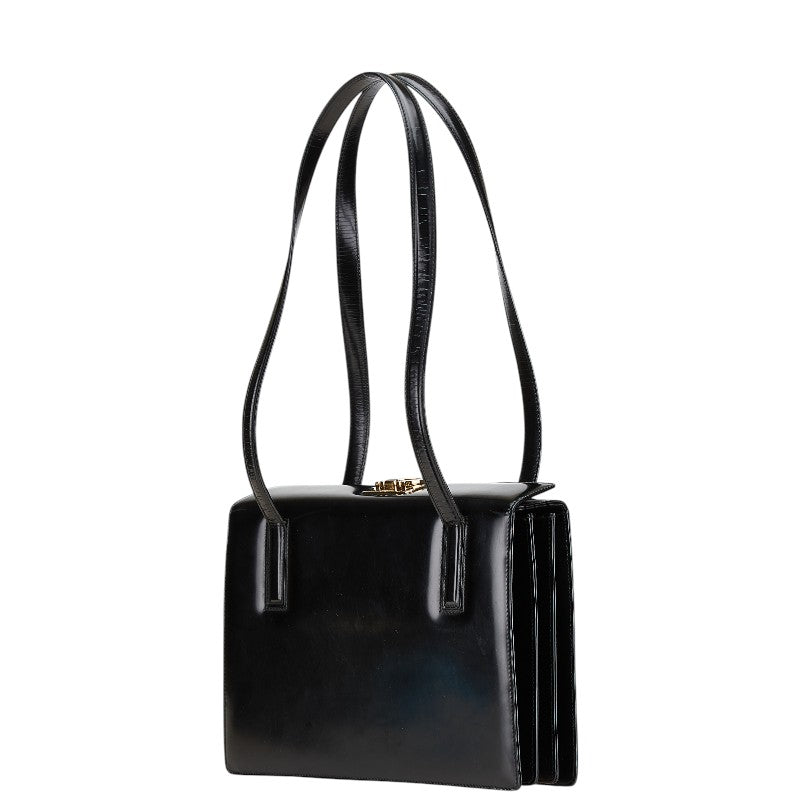 Salvatore Ferragamo Gancini Leather Shoulder Bag - Image 30