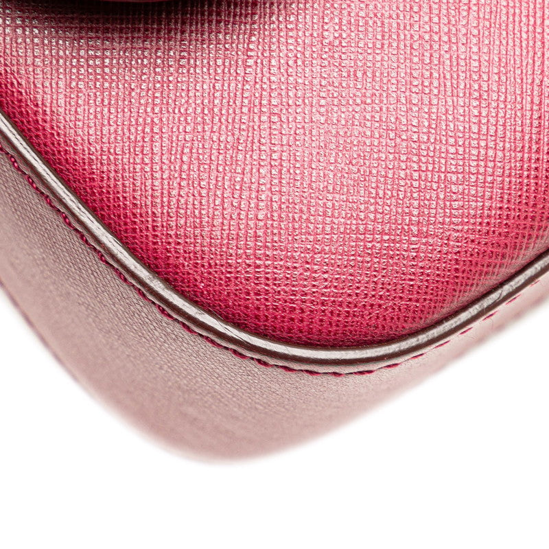 Salvatore Ferragamo Gancini Leather Shoulder Bag - Image 50