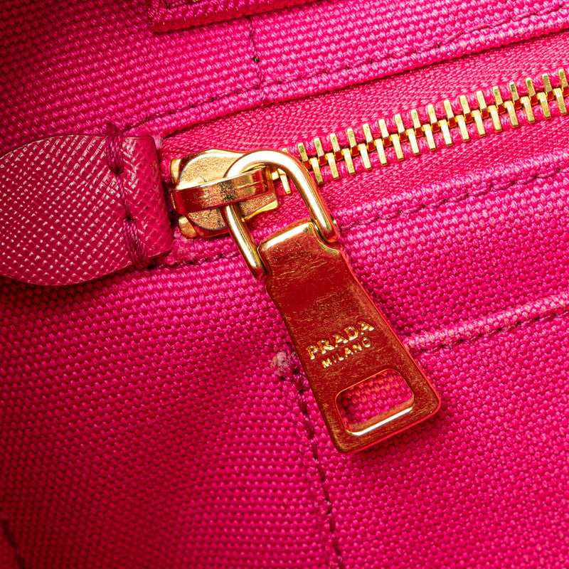 Prada Canapa Triangle Logo Canvas 2way Bag - Image 19