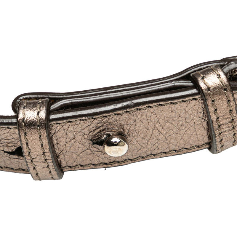 Salvatore Ferragamo Gancini Leather Shoulder Bag - Image 52