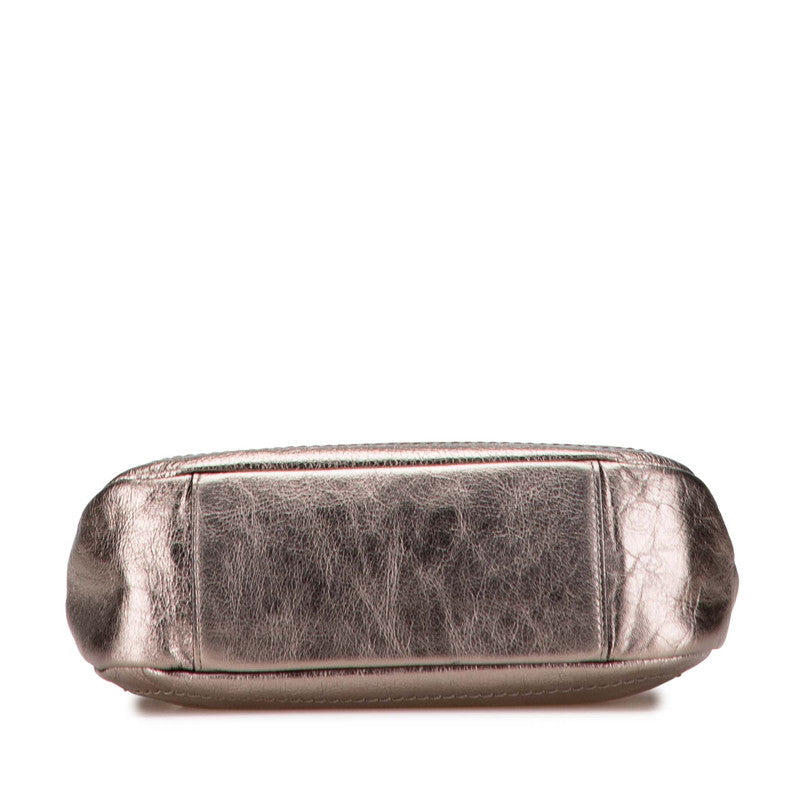 Salvatore Ferragamo Gancini Leather Shoulder Bag - Image 54