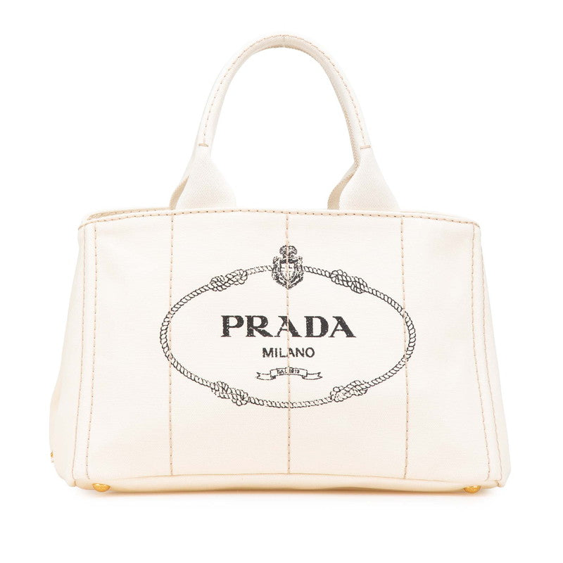 Prada Canapa Canvas Tote Bag - Image 18
