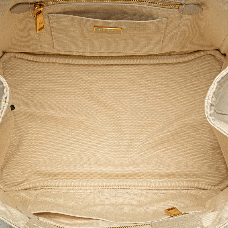 Prada Canapa Canvas Tote Bag - Image 25