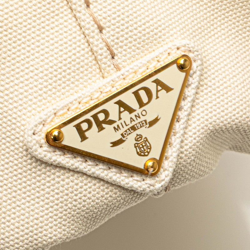 Prada Canapa Canvas Tote Bag - Image 29