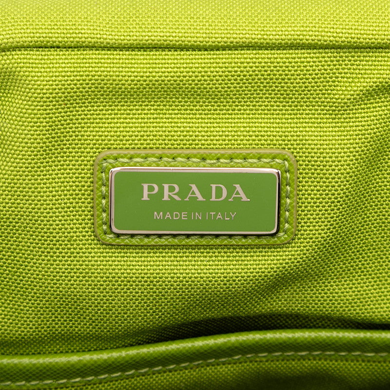 Prada 2VH147 Canvas Leather Shoulder Bag - Image 11
